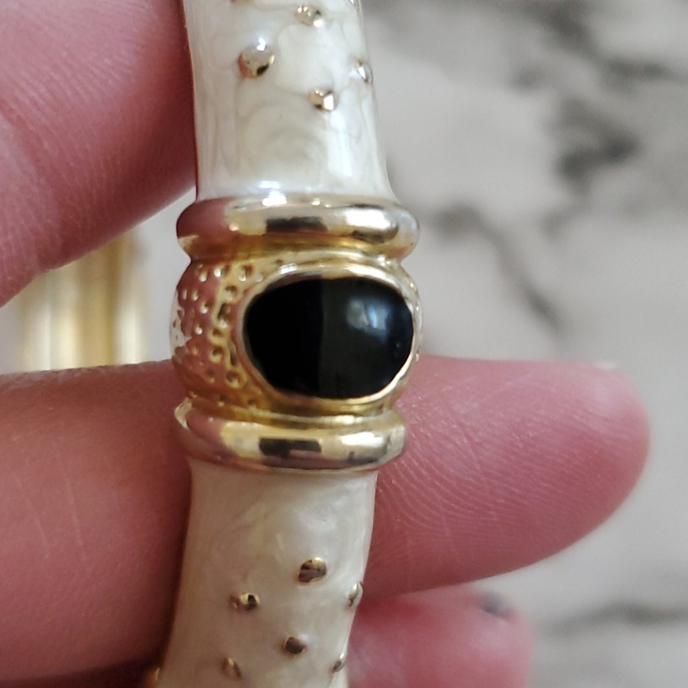 Statement Goldtone Bangle - image 6